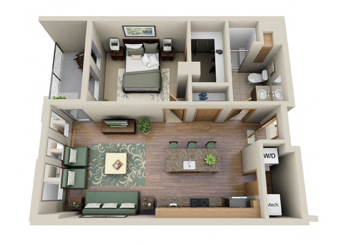 1A floor plan