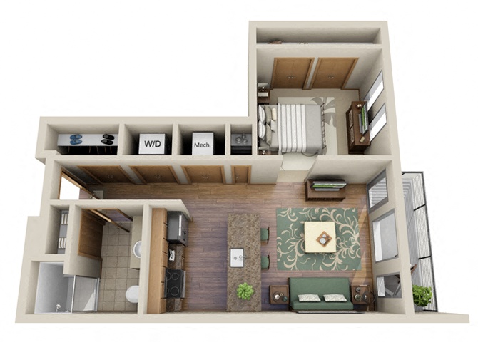 Studio floor plan