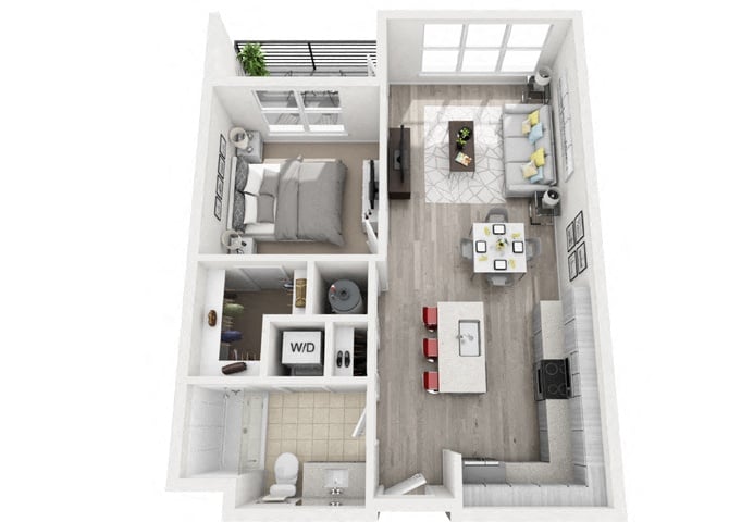 B1S_OneBedroom floor plan