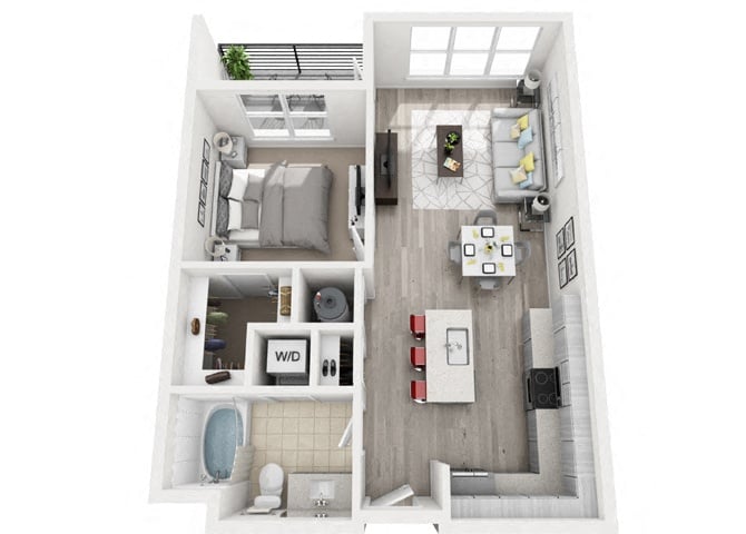 B1_OneBedroom floor plan