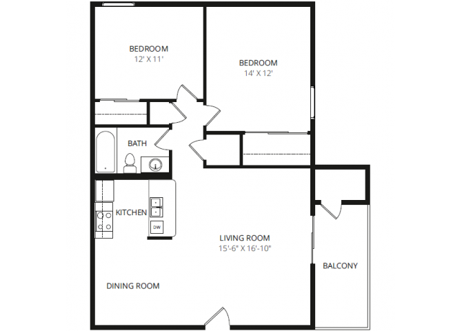 2x1 Edgemere floor plan