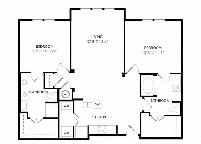 JavaM_TwoBedroom floor plan