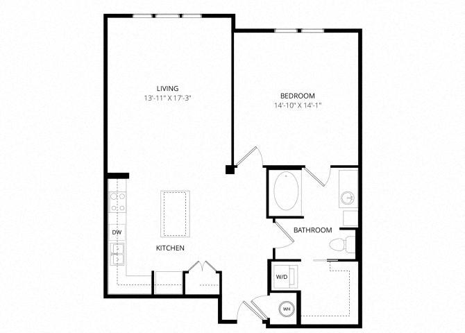 StrataG_OneBedroom floor plan