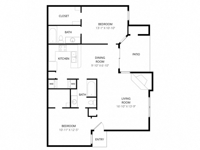 Floor-plan diagram at Motif.