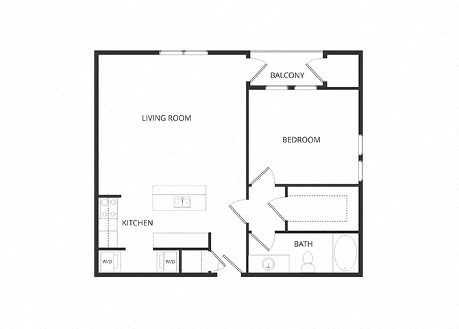 Shakespeare_OneBedroom floor plan