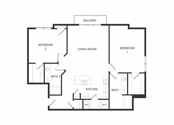 Mozart_TwoBedroom floor plan