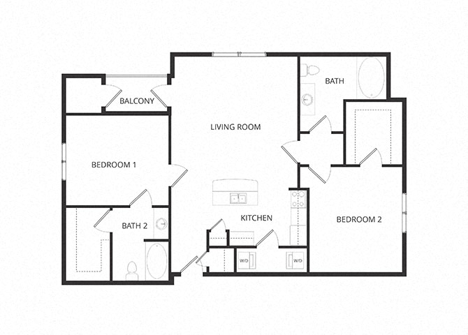 DaVinci_TwoBedroom floor plan