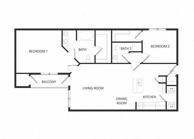 Monet_TwoBedroom floor plan