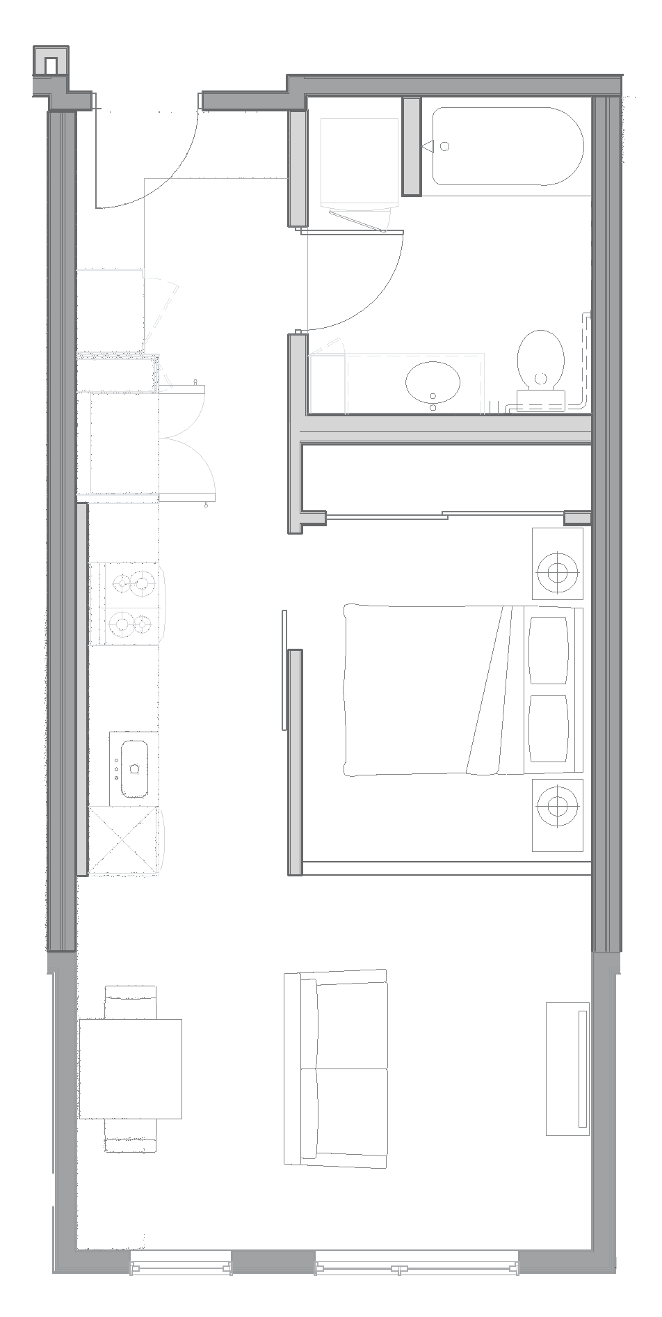 B1_Studio floor plan
