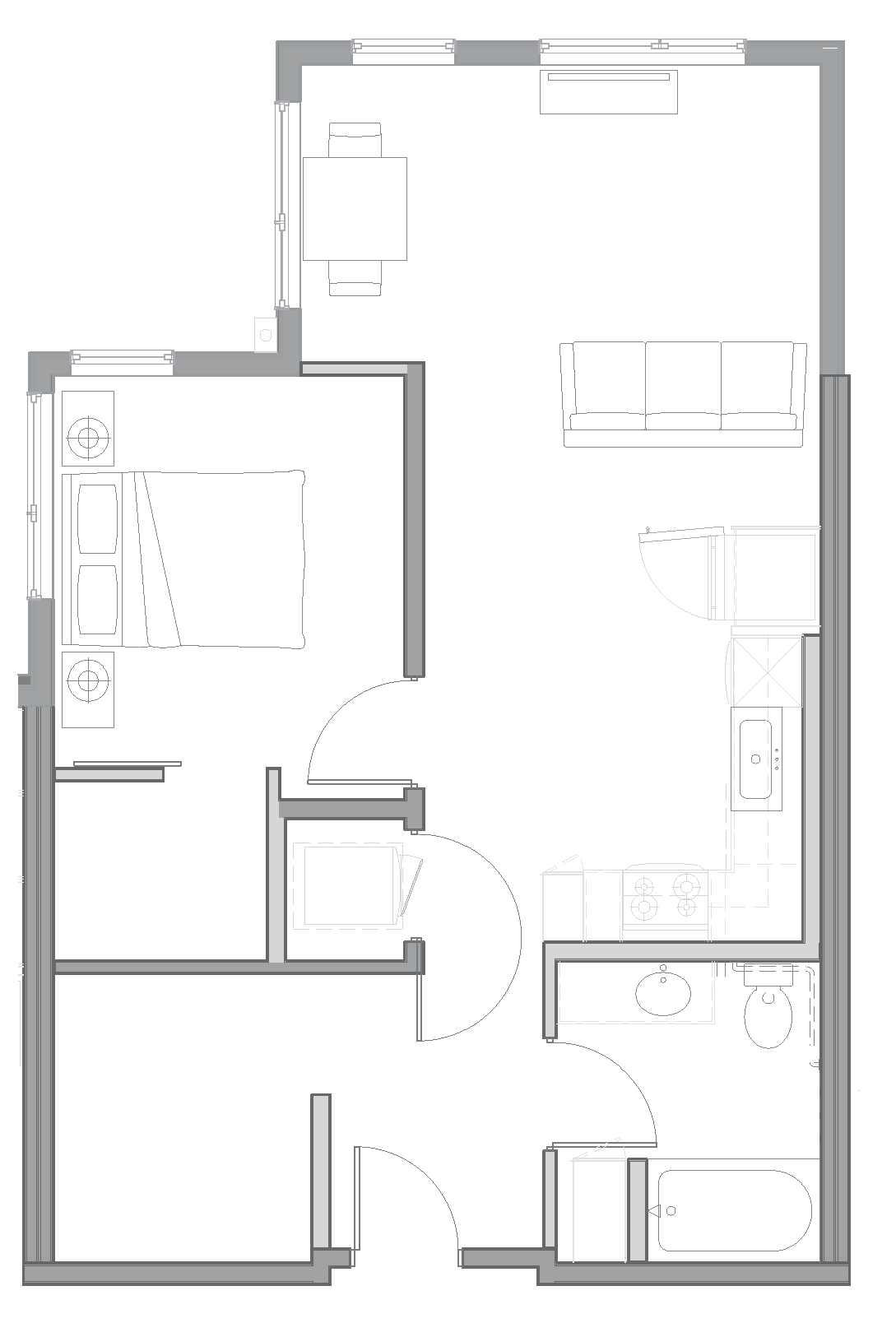 C9_OneBedroom floor plan