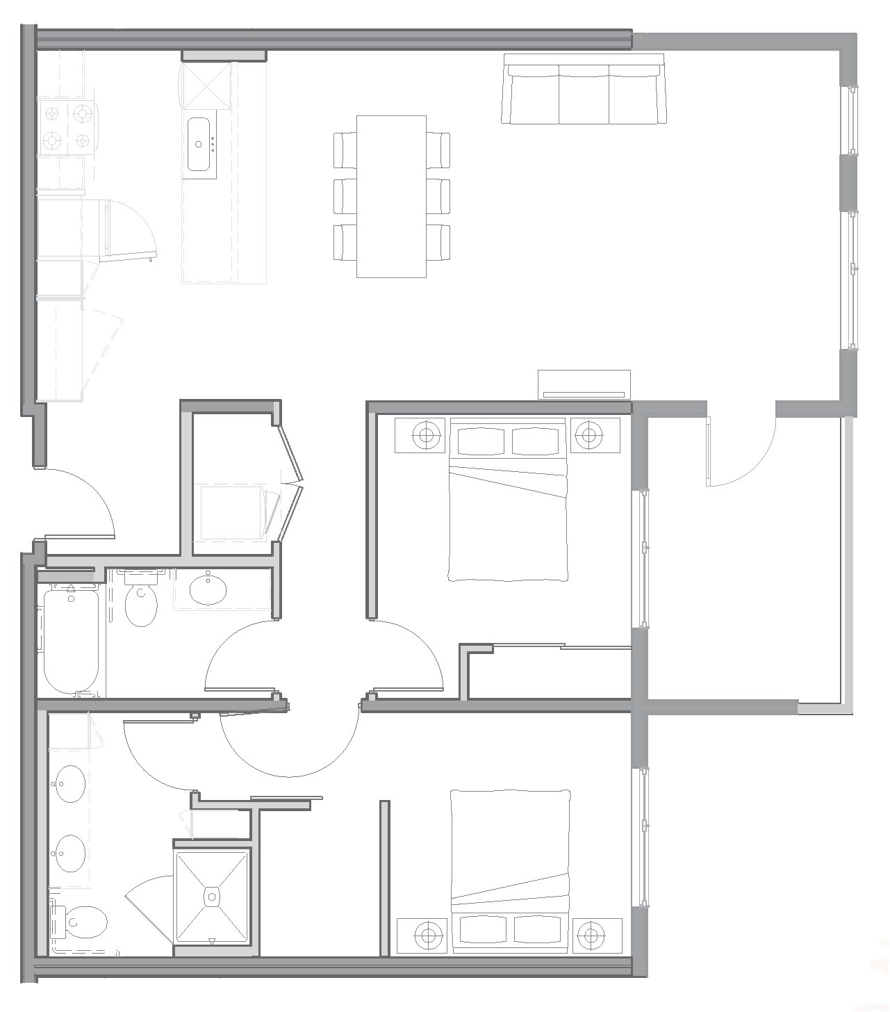 D9_TwoBedroom floor plan