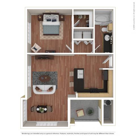 1B_OneBedroom floor plan