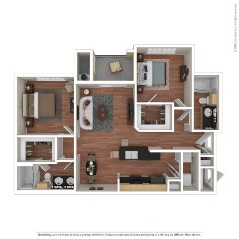 2A_TwoBedroom floor plan