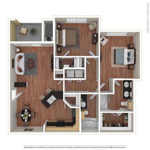 2C_TwoBedroom floor plan