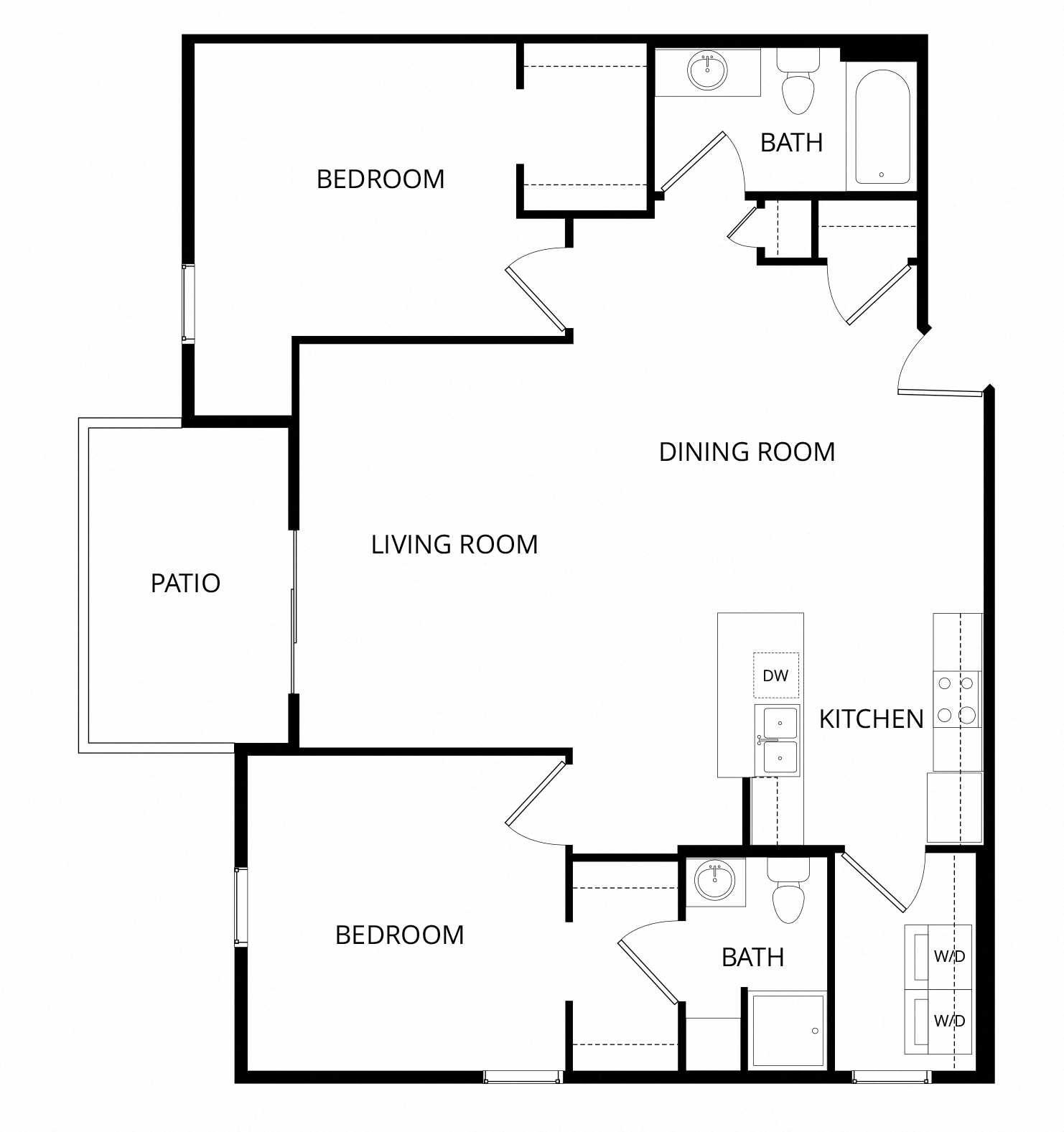 2x2 Ponderosa floor plan