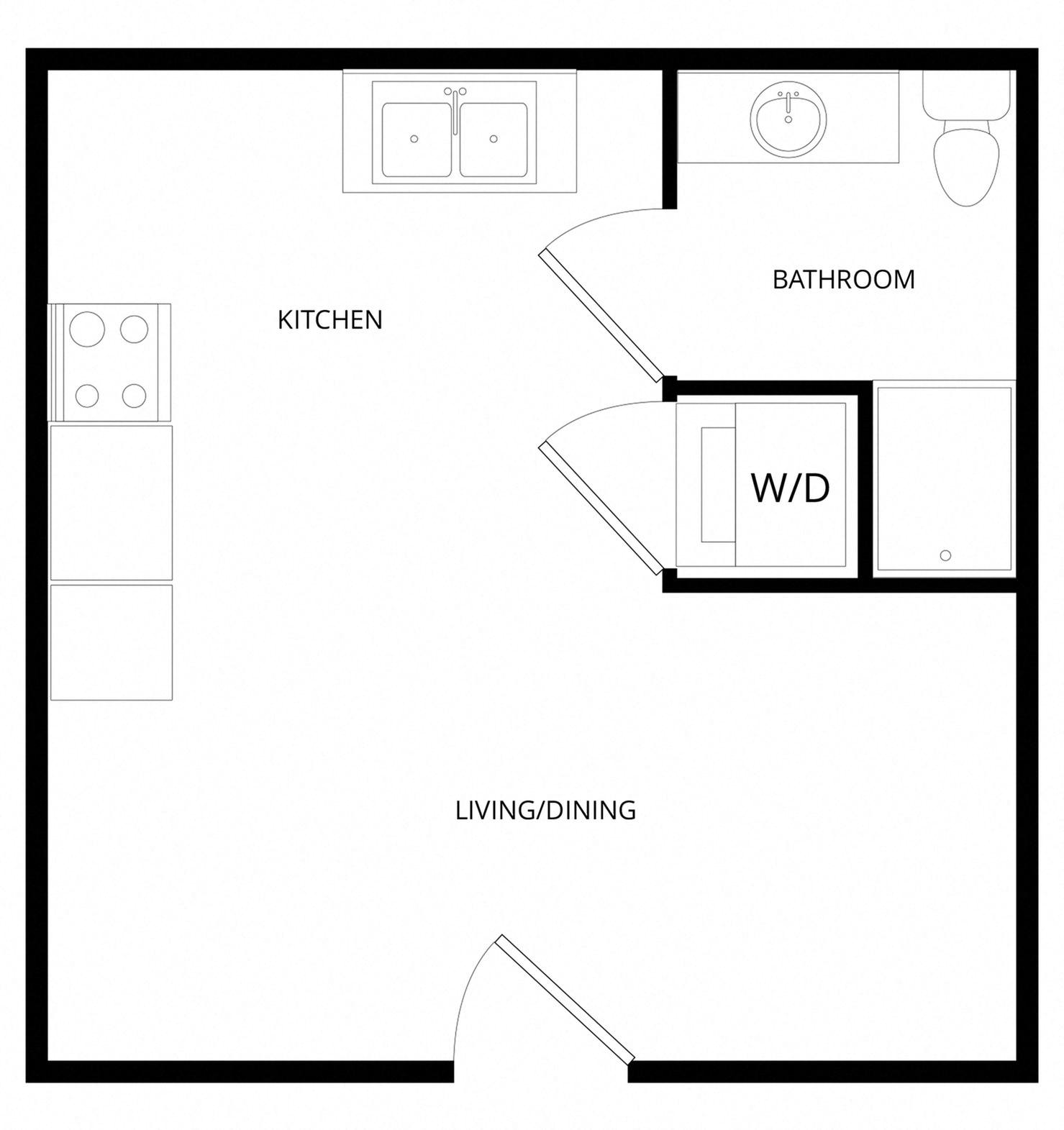Micro Studio floor plan