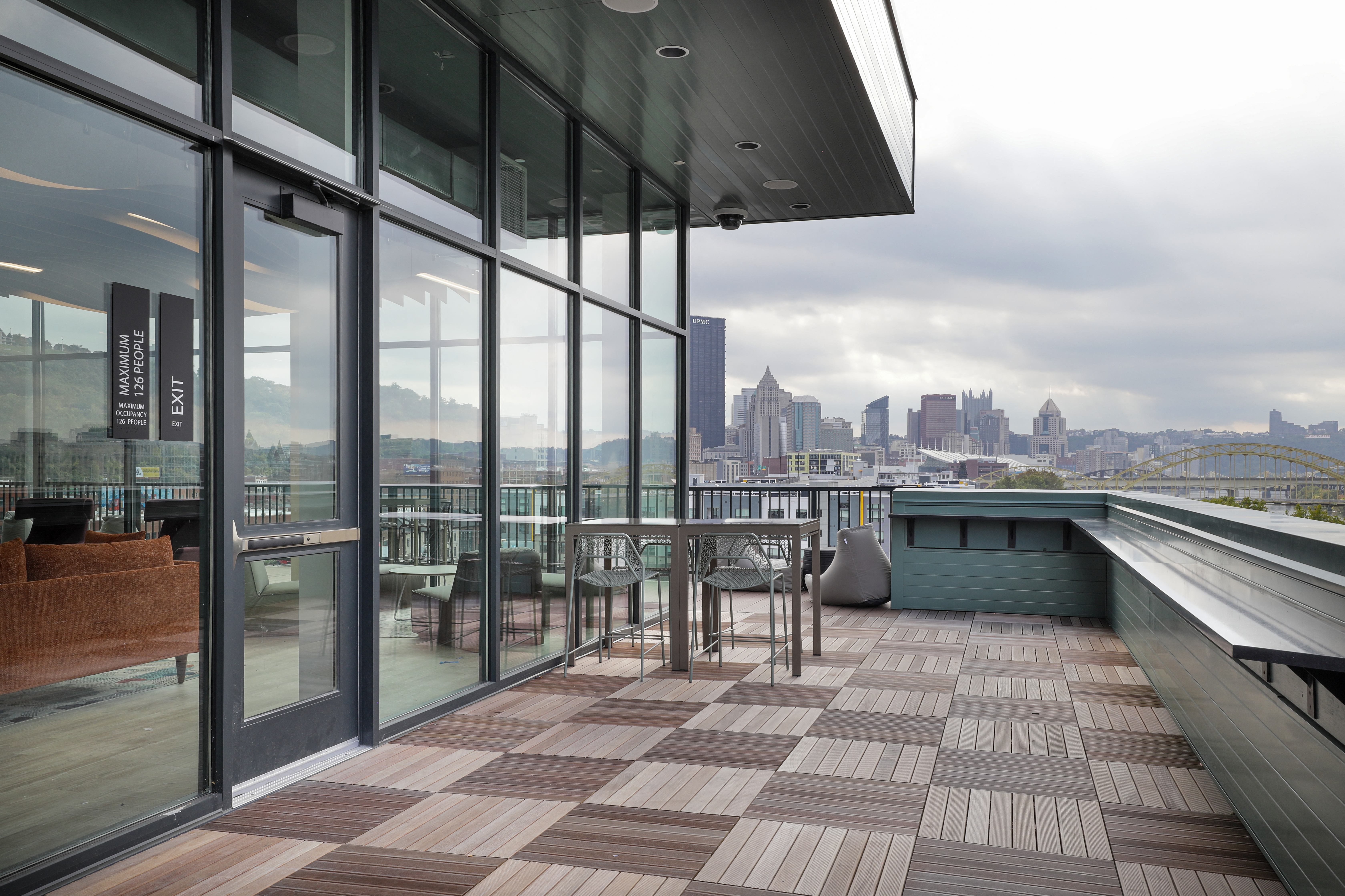 Top floor patio