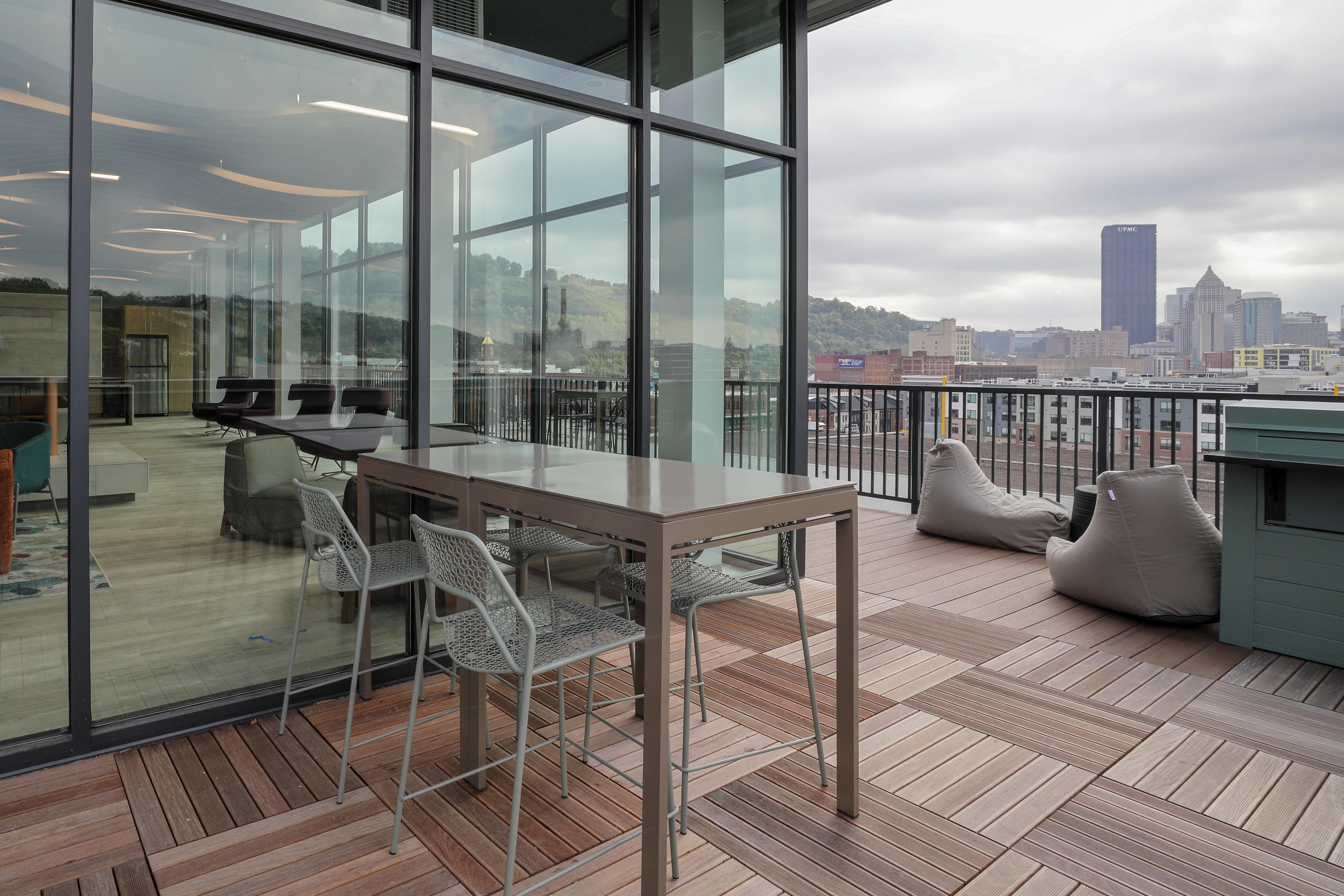 Rooftop patio