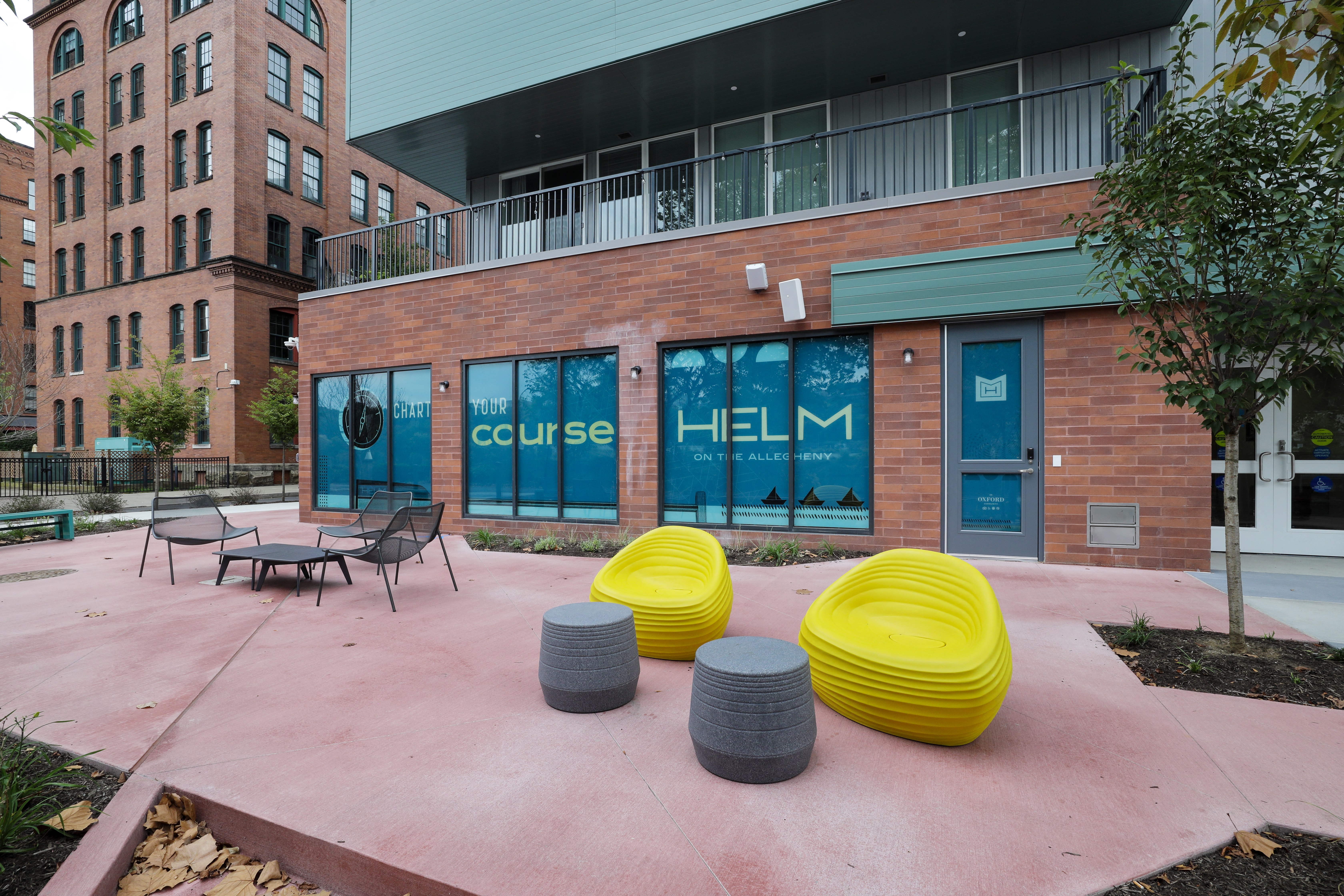 Riverfront patio