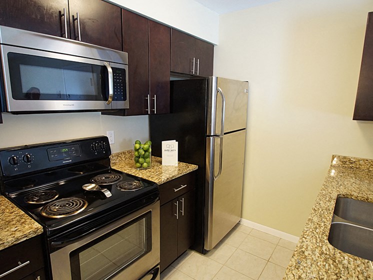 Renovated Kitchen at The Reserves at 1150 Apartments, Integrity Realty LLC, Parma, OH