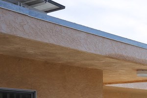 Second floor view of large solar heated pool in Woodbridge Park courtyard.