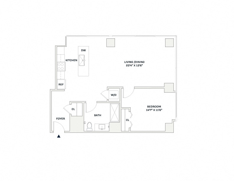 Floorplan image of apartment 209