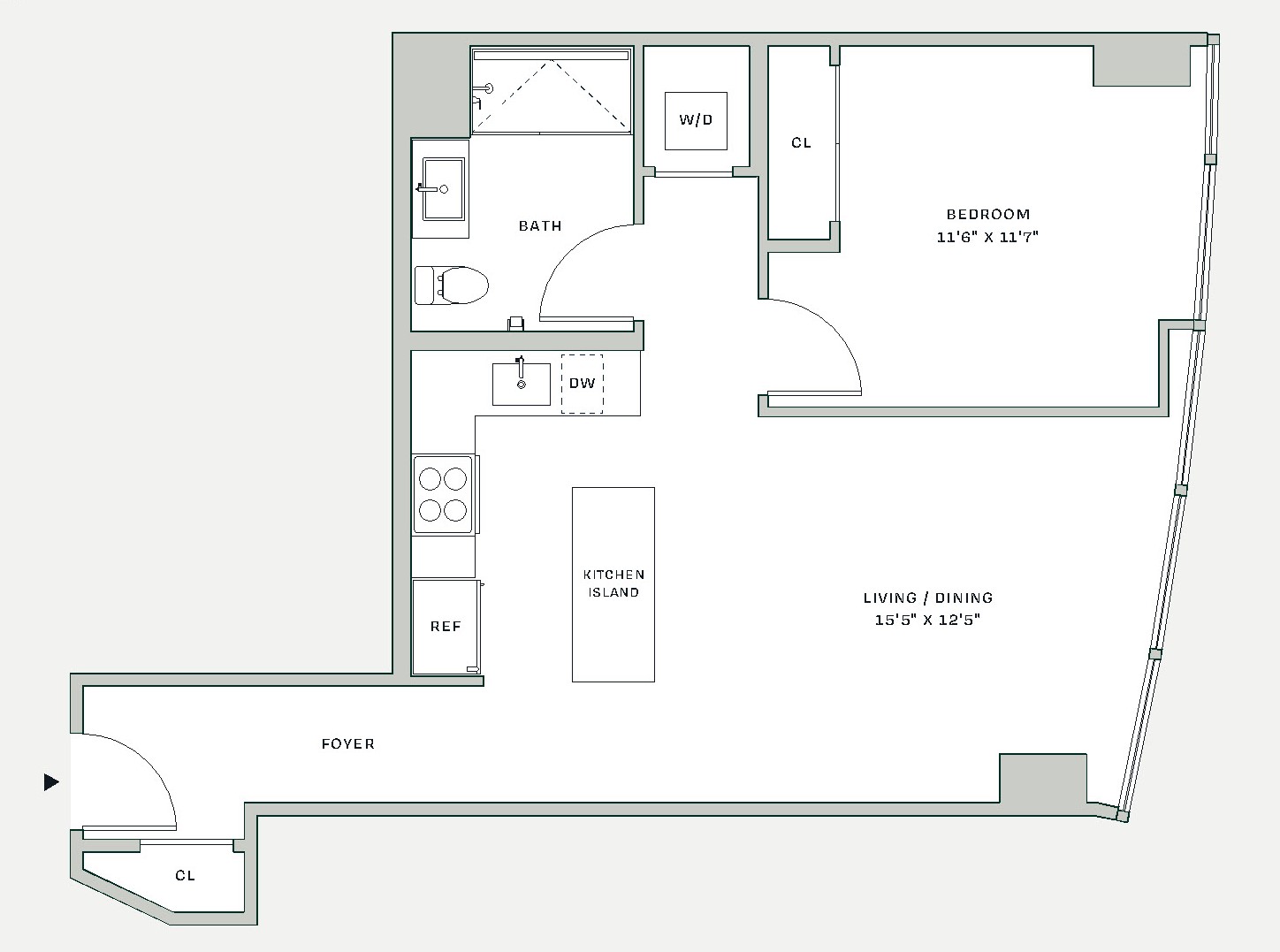 Floorplan image of apartment 722