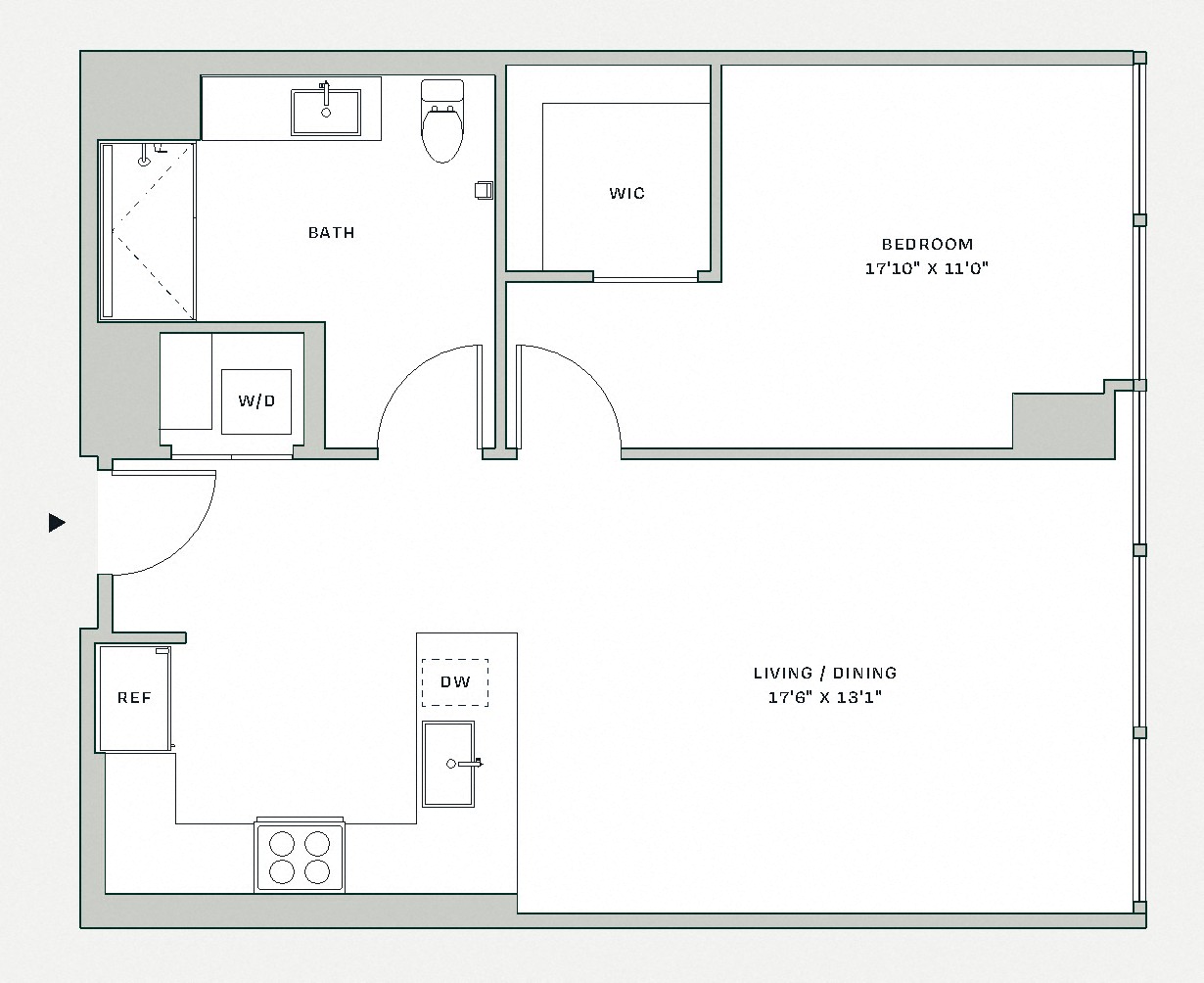 Floorplan image of apartment 318