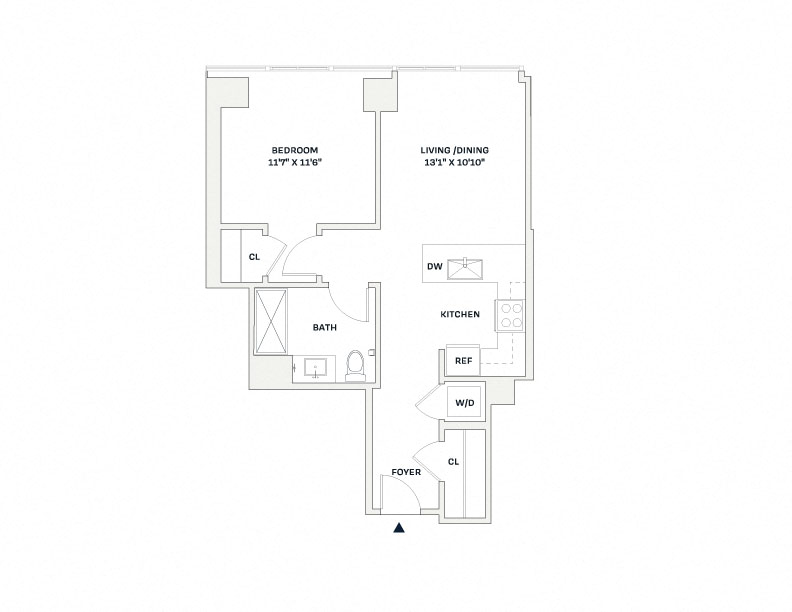 Floorplan image of apartment 2404