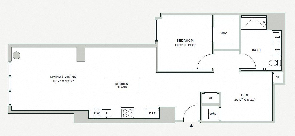 Floorplan image of apartment 301