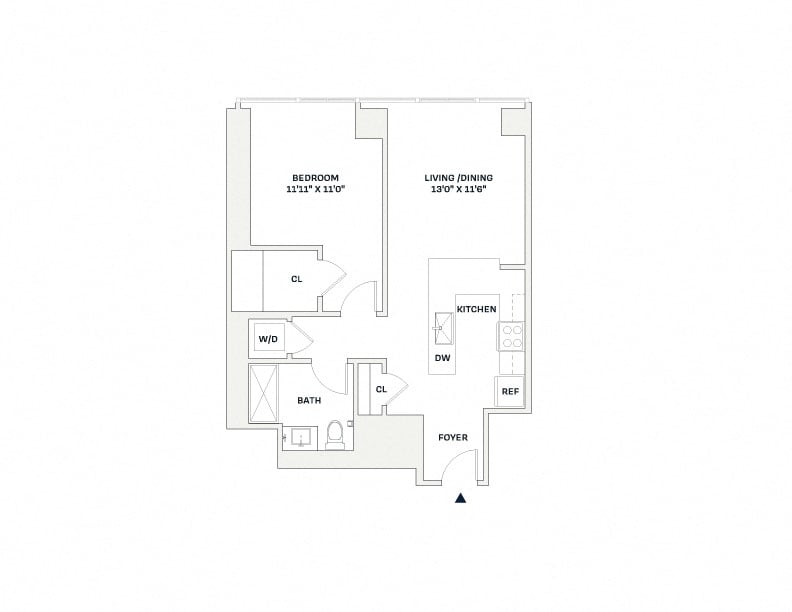 Floorplan image of apartment 2611