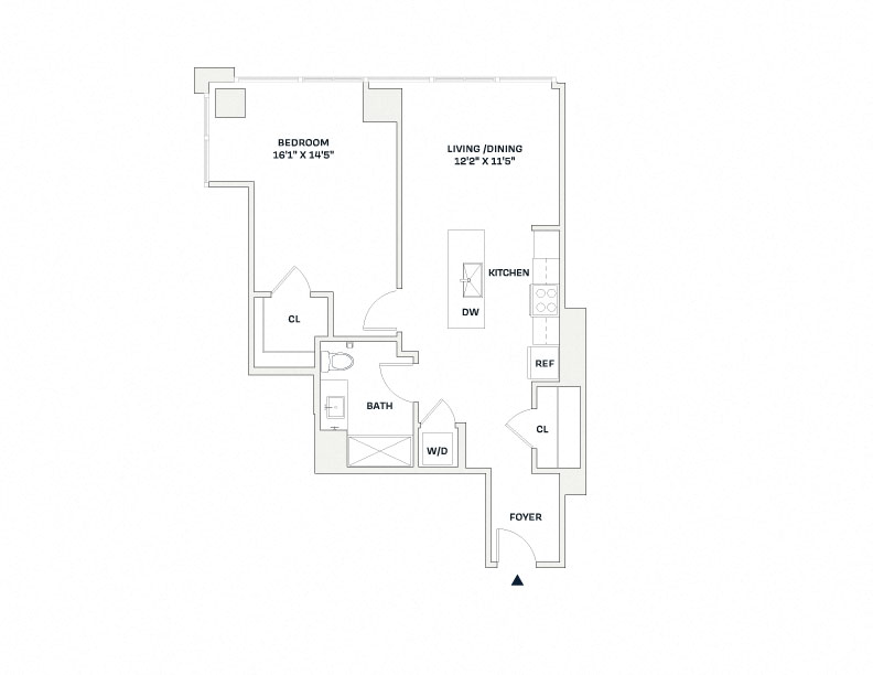 Floorplan image of apartment 2214