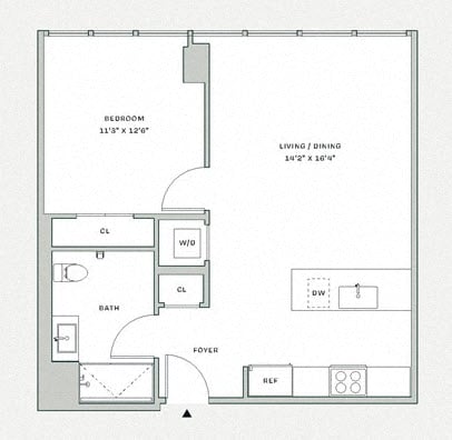 Floorplan image of apartment 2510
