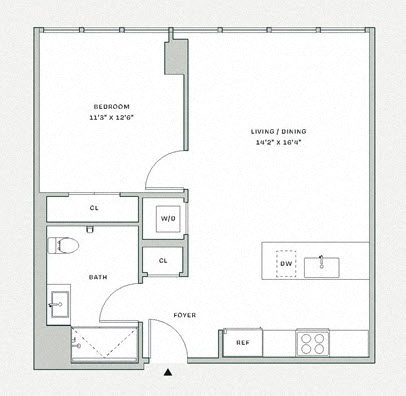 Floorplan image of apartment 1202