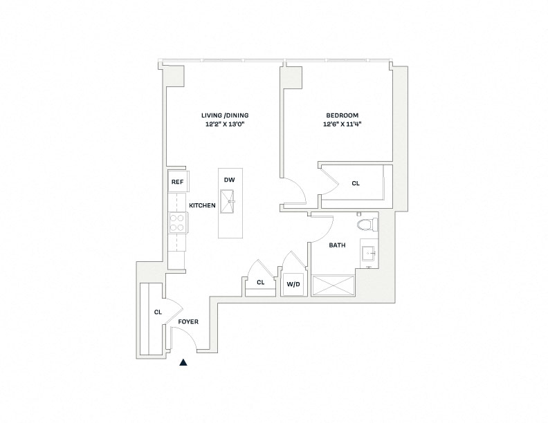 Floorplan image of apartment 1905