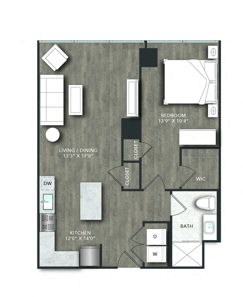 Floorplan image of apartment 07N