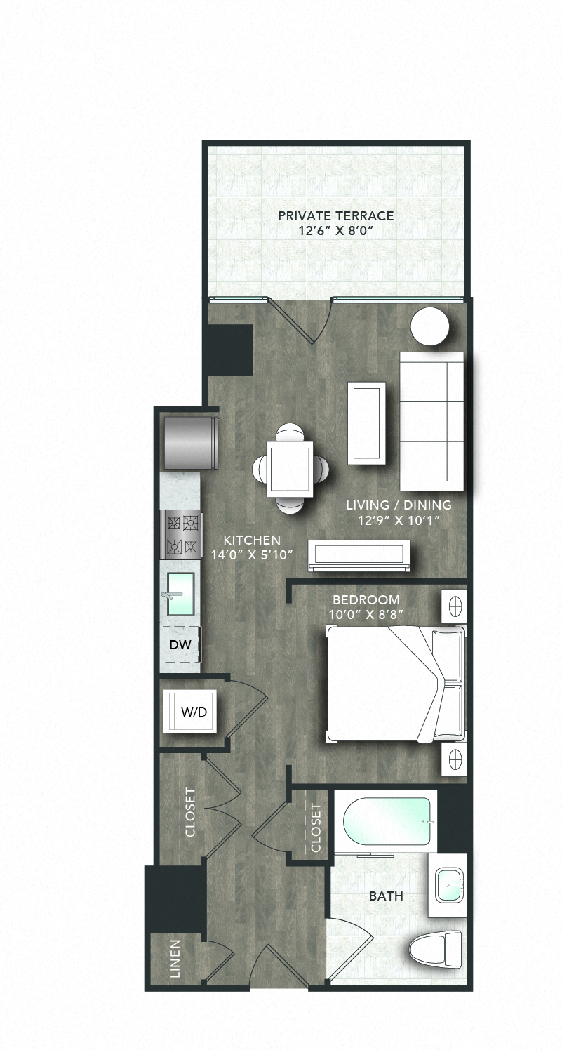 Floorplan image of apartment 06A