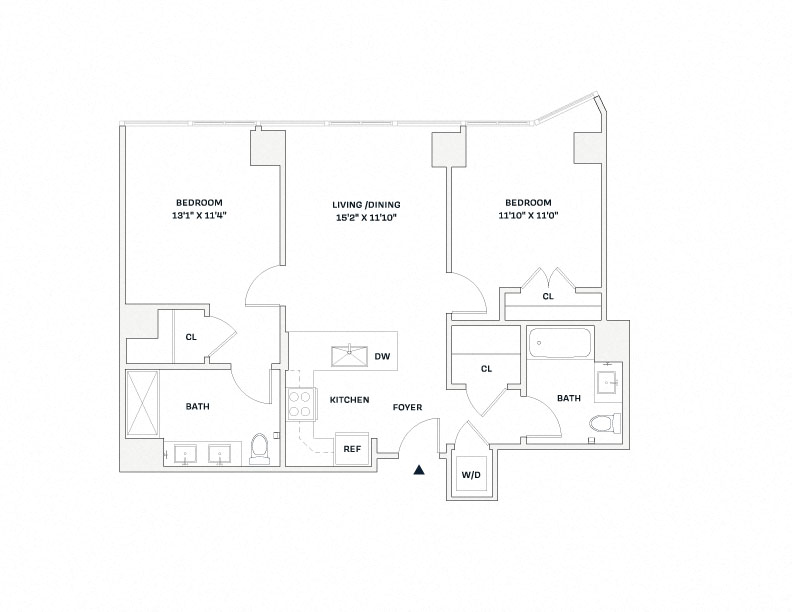 Floorplan image of apartment 1608