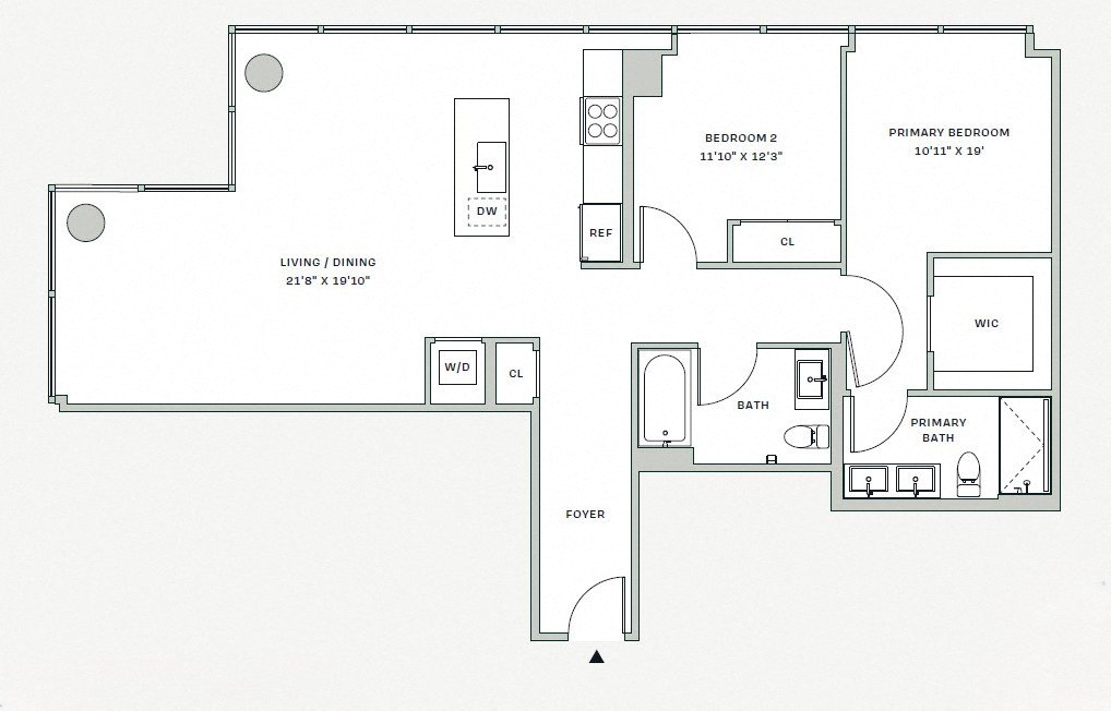 Floorplan image of apartment 1501