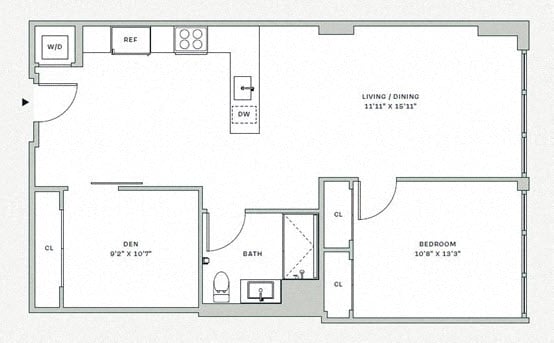 Floorplan image of apartment 313