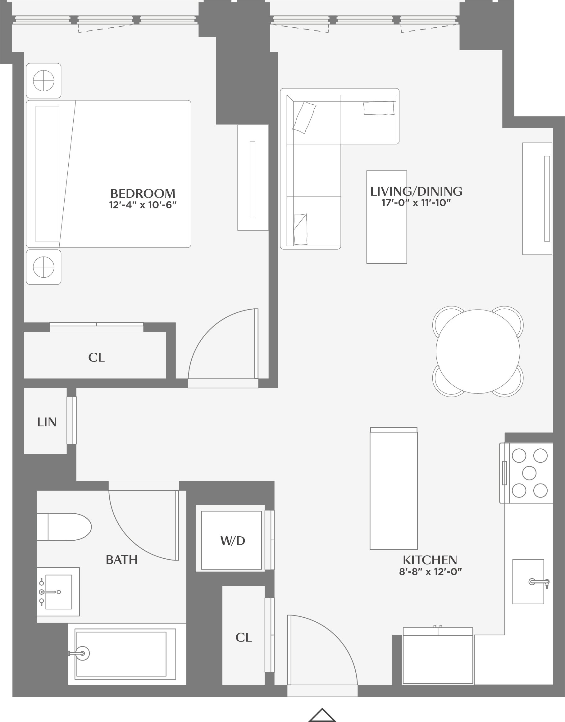 Floorplan image of apartment 701