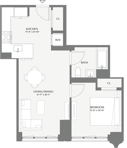 Floorplan image of apartment 353