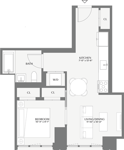 Floorplan image of apartment 249