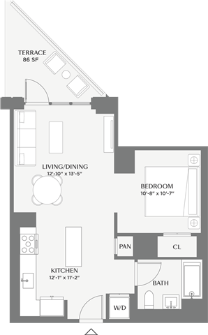 Floorplan image of apartment 242