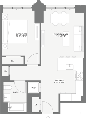 Floorplan image of apartment 503