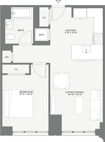 Floorplan image of apartment 631