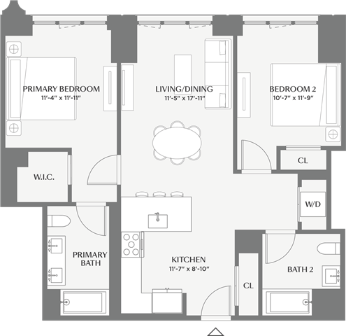 Floorplan image of apartment 712