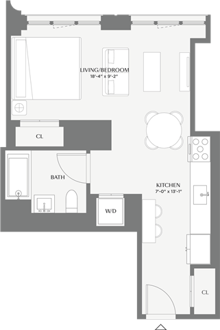 Floorplan image of apartment 217