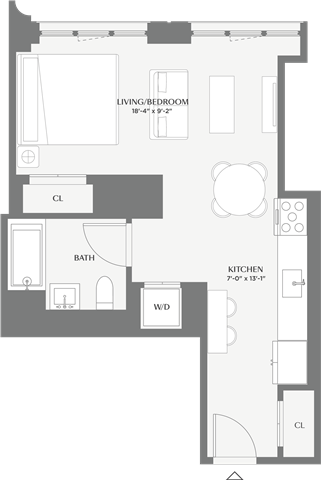 Floorplan image of apartment 317