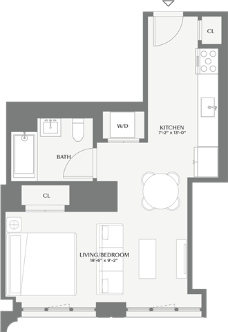 Floorplan image of apartment 547